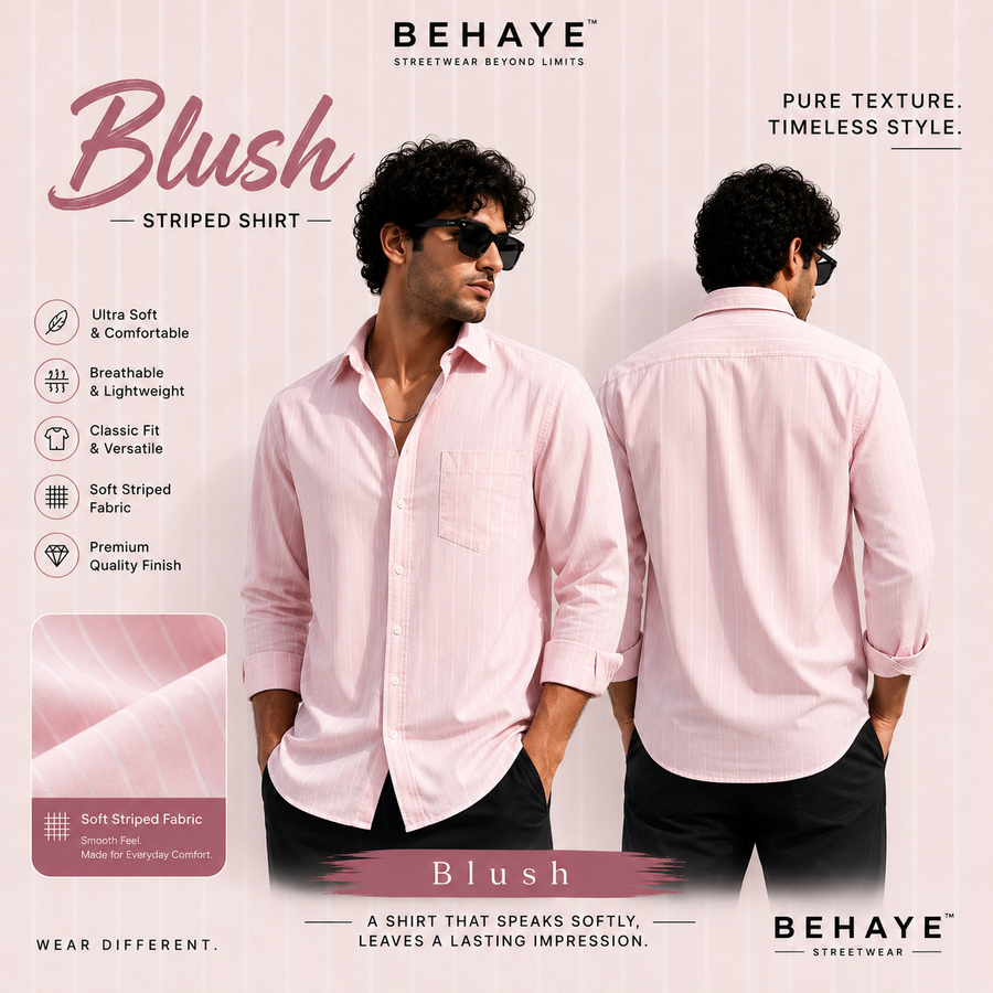 Blush - Stripped shirt