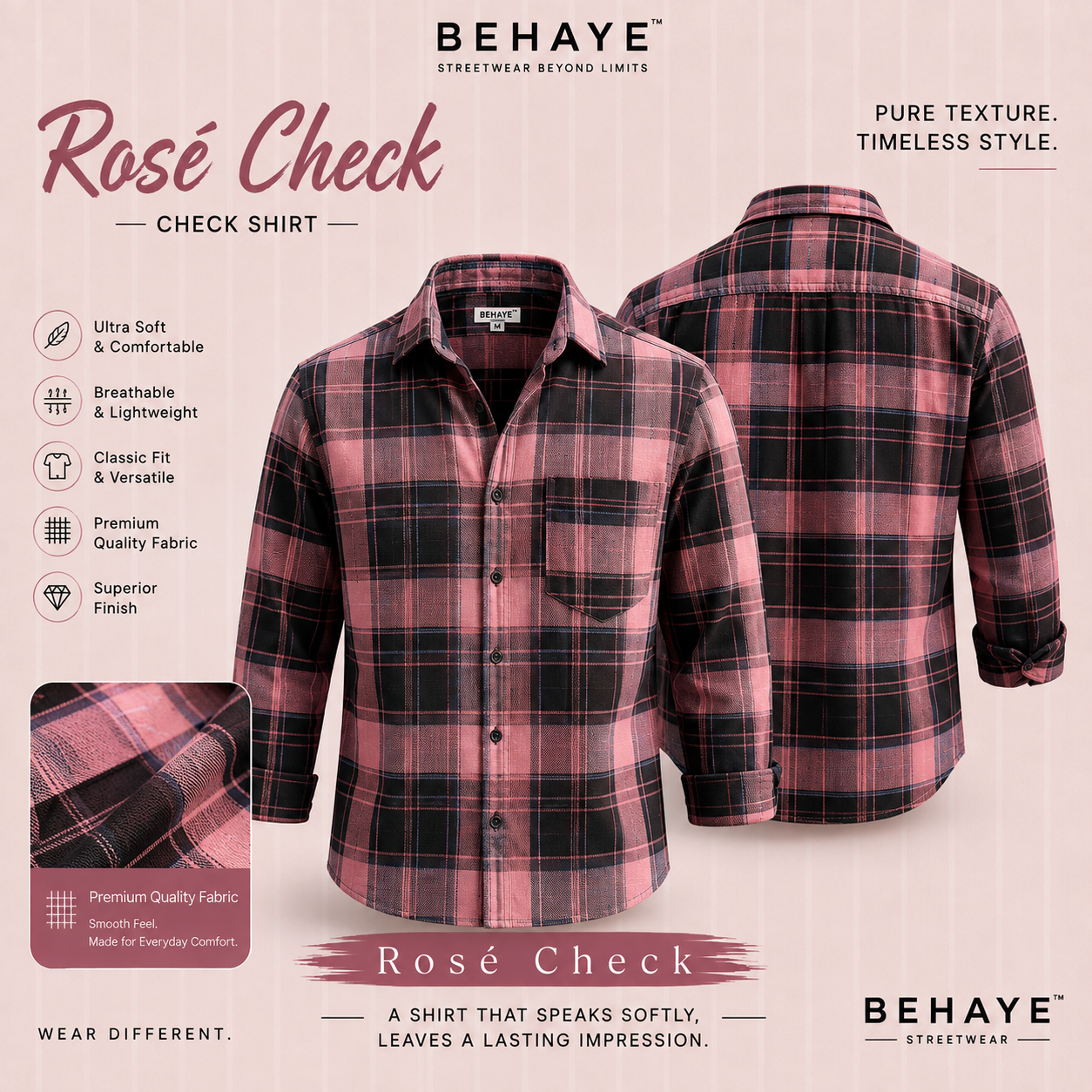 Rose Check - Check Shirt
