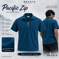 Pacific Zip - Zip Collar T-shirt