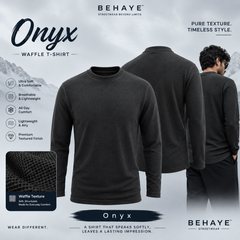 Onyx - Black Waffle Full sleeve T-shirt