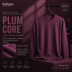 Plum Core - Full sleeve textured core T-shirts