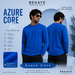 Azure Core Tee - Full Sleeve Textured T-shirts
